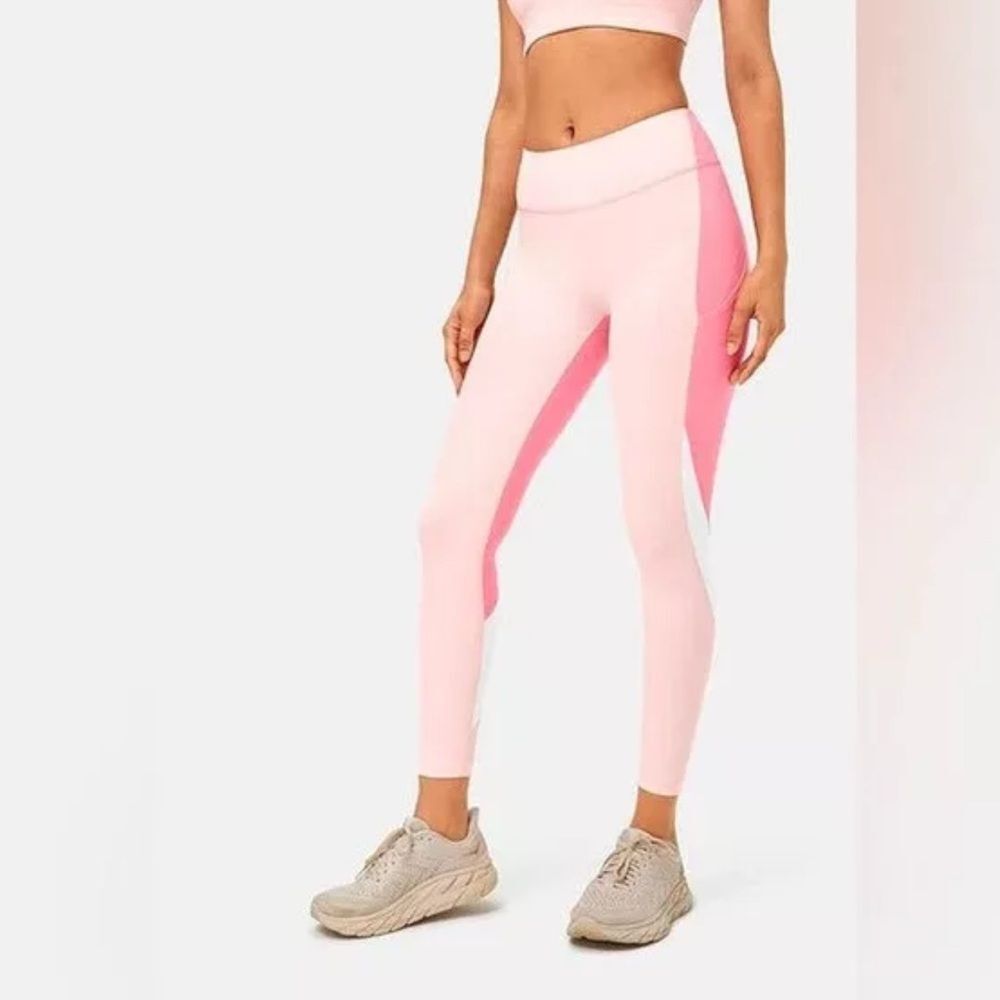 OUTDOOR VOICES Zoom 7/8 SuperForm High Rise Pink Leggings size L
